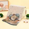 Toalha de Gaze Infantil Transfronteiriça Jacquard Cartoon Algodão Lavado Macia Amiga da Pele Rosto de Bebê Lavagem Diária Creche Classe Dropshipping