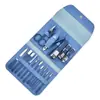Conjunto Transfronteiriço de 16 Peças de Ferramentas para Manicure Cor Macaron Prontas para Usar, Conjunto Completo de Cortadores de Unha, Conjunto de Beleza para Casa, Conjunto de Cortadores de Unha
