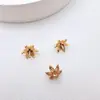 Acessórios para Joias Pingente DIY Cobre Banhado de Alta Retenção de Cor Pingente Base Flor Zircônia Microincrustada Pingente Pino Tampa Flor