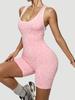 Roupas de Yoga de Secagem Rápida para Esportes ao Ar Livre Macacão de Yoga Curto Fitness Feminino Calças de Ciclismo Yoga Verão Corrida