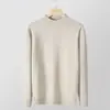 Suéter Básico de Punto Cálido de Invierno para Hombre y Mujer, Cuello Alto Medio, Estilo Coreano, Ajustado, Multicolor