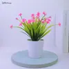 Maceta cónica pequeña para venta al por mayor, melocotón, naranja, plástico, planta acuática, arreglo floral, flor artificial, flor de seda, flor de mariposa, juego de Camelia