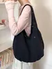 Bolsa de Ombro Casual Estilo Coreano 2026 Transfronteiriça Grande Capacidade Estilo Preguiçoso Tecido de Nylon Feminina