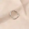 Anel de Casal Simples de Bambu Feminino Tendência Ins Personalizado Moda Estilo Frio Anel de Dedo Elegante Luxo Leve Alta Qualidade Anel de Dedo do Pé