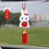 Pingente de Carro Coelho da Sorte Fofo Pendurado no Retrovisor do Carro Pendurado Pendurado Celebridade da Internet Decoração de Interior de Carro para Mulheres Segurança