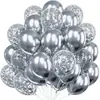 Set de Globos de Látex Transfronterizo de 12 pulgadas Globos Redondos con Lentejuelas Fiesta Niña Día de San Valentín Boda Globos para Fiesta