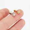 Aretes de Aleación de Titanio Girasol que Cambian de Color Personalizados Joyería para Mujeres Perforación Corporal de Titanio G23 Joyería para Labio, Uña de Labio, Uña de Lengua Venta al por Mayor