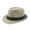 Sombrero de Sol Jazz Curvado Pequeño para Hombre al Aire Libre, Muy Vendido, Sombrero Europeo y Americano, Sombrero de Fiesta, Sombrero de Copa de Lino, Para Personas de Mediana Edad y Mayores