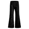 Calça Casual Flare com Design Simples de Amarração no Tornozelo para Homens, Novo Estilo Primavera, Calça de Nylon de Alta Qualidade de Perna Reta e Larga para Casais, Versão Feminina