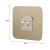 Estante de Almacenamiento para Baño Parche Adhesivo Fuerte Pegamento Gancho Adhesivo Sin Perforaciones Hebilla Sin Rastro Gancho de Pared para Agarre Accesorios
