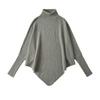Cuello Alto AliExpress Cuello Alto Capa Suéter Irregular Mujer Comercio Exterior Mujer Manga Larga Explosiones Transfronterizo Europeo y Americano
