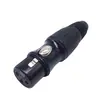Pin de Cobre Chapado en Oro Cintura Pequeña Conector XLR de 3 Pines Enchufe para Mezclador Conector XLR Balanceado Macho y Hembra Conector XLR de 3 Pines