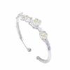 Novo Bracelete de Flor de Ameixa Estilo Chinês, Moderno e Fresco, Versátil, Artístico, Sensação de Alto Padrão, Bracelete Aberto de Flor Ajustável