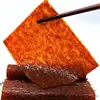 Tang Sheng Rou Tang Seng Rou Bistec Vegetariano de Res Tiras Picantes Rodajas Grandes Picantes Estilo Antiguo Fideos de Gluten Picantes Bocadillos Escolares Nostálgicos de la Infancia