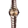 Relógio feminino de luxo moderno estilo europeu, relógio feminino à prova d'água com design de nicho, relógio feminino a quartzo