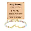 Amazon Moda Transfronteriza Pulsera de Cuentas Dulces Ola del Océano Pulsera Creativa Fresca Moderna Ajustable Joyería de Amistad para Mujeres