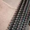 Tornillo transportador sin eje sinfín tornillo espiral varilla de tornillo alimentador acero inoxidable resistente al desgaste continuo engrosado