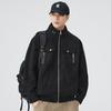 Chaqueta para Hombre 2025 Primavera y Otoño Nueva Cuello Alto Holgada Ropa de Trabajo Versátil Casual Retro Japonés Pareja