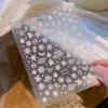 Adesivos para Unhas Série de Natal Embossados Desenho Animado Árvore de Natal Estrela de Cinco Pontas Laço Adesivos de Unha Adesivos Decoração Atacado