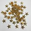 Accesorios de Prendas Forma Metálica Piezas de Cobre Remaches Metálicos Estrella de Cinco Puntas Accesorios de Prendas Remaches Piezas de Cobre Dorado