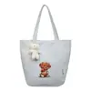 Nueva Bolsa de Compras para Niñas Estilo Transfronterizo con Estampado de Dibujos Animados Japoneses y Coreanos Bolso de Mano Versátil Bolso Tote de Hombro para el Trabajo