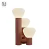 Lámpara de Mesa de Vidrio Artístico Posmoderna Lámpara de Noche para Dormitorio de Hotel de Diseñador Iluminación de Sala de Estar Modelo Habitación Lujo Ligero
