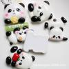 Panda flor caricatura diy pegamento de crema pasador caja de almacenamiento casera accesorios de resina pegatina de refrigerador material para joyería