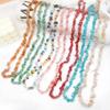 Cuentas sueltas de grava de forma irregular, accesorios de joyería DIY, cuentas de pulsera semiacabadas de grava de cristal de piedra de colores
