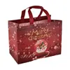 Bolsa de Natal Não Tecida Spot 2025 Personalizada Laminada Grande Sacola de Compras Sacola de Embalagem Sacola de Presente Atacado