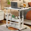Mesita de noche, mesa móvil de altura ajustable, mesa de computadora para dormitorio, escritorio simple para el hogar, mesa de estudio para dormitorio estudiantil, mesa de computadora