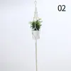 Fabricante de bolsas de red para macetas, cuerda para colgar plantas hecha a mano, cuerda de algodón creativa, bolsa de red para colgar plantas verdes de jardinería en balcón