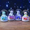 Decoração fofa de flor para quarto, animal de estimação fofo, mini esfera de cristal, bola de água pequena criativa para mesa, brinquedo de presente de aniversário requintado, atacado
