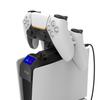 Cargador de doble asiento para mando de consola PS5Slim Cargador de doble asiento para mando de juego PS5 con luz LED PG-P5S016