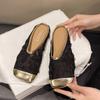 Chegada Nova 2025 Bico Baixo Versátil Primavera e Outono Aumento de Altura Francês Plano Sapatos de Salto Baixo Femininos Vintage Mary Jane Sapatos de Ballet