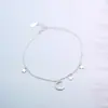 Pulseira de Prata de Lei S925 Estrela e Lua para Mulheres, Estilo Coreano, Simples e Personalizada, Joia de Luxo, Estilo Fresco e Floresta, Presente de Aniversário para Melhor Amiga