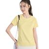 LULU Mismo Estilo 2025 Primavera y Verano Nuevo Ropa Deportiva de Fitness de Manga Corta de Secado Rápido para Yoga Top de Entrenamiento para Correr al Aire Libre
