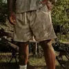 Youngla Nuevos Pantalones Cortos Deportivos para Hombre con Estampado Integral, Sueltos, para Fitness, Secado Rápido, Transpirables, de Entrenamiento, para Playa