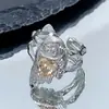 Anillo de Halloween Transfronterizo Araña Cuervo Fantasma Calabaza Hueso Fantasma Anillo Personalizado Oscuro Nicho Punk para Mujeres