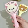 Desenho Animado Ins Rilakkuma Forma Recortada Pente Garra de Gato Recortada Pente Massagear Couro Cabeludo Fofo Fofo Pente Estudante