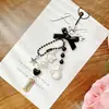 Cadena de Tarjeta Goo Dulce y Genial Estilo Ins Versátil Colgante de Llavero de Aleación de Acrílico Correa para Teléfono Móvil Colgante de Bolso