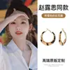 Aretes del Mismo Estilo de Zhao Lusi y Xu Yan, Nuevos Modelos Otoño e Invierno, Lujo Ligero, Diseño de Alta Gama, Aretes de Moda y Versátiles