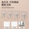Gancho Grande Transparente Sin Costuras de Lujo Ligero para el Hogar, Sin Perforaciones, Sin Marcas, Montado en la Pared, Fuerte Soporte de Carga, Gancho de Almacenamiento