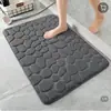Tapete de porta de banheiro de alta qualidade tapete de banheiro microfibra coral algodão com memória entrada da porta tapete de porta atacado
