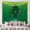 Desenho Infantil Árvore de Natal Pano Suspenso Han Estilo Pano Decorativo 2022 Tapeçarias de Natal Pano de Fundo Impressão Digital Pintura de Pano de Parede