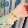 Tienda de Oro Mismo Estilo Sha Oro Ping An Feliz Bola de Dragón Pulsera Femenina Diseño de Nicho Lujo Ligero Pulsera Retro Versátil