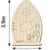Decoraciones de Macetas de Plantas Suculentas de Madera Más Vendidas Transfronterizas, Manualidades Decorativas de Puertas y Ventanas de Madera de Dibujos Animados