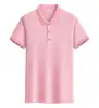 Camisa Polo Publicitária com Sensação de Gelo Bordada Personalizada com Logo 200g Fresca Sensação de Gelo Gola Manga Curta Roupa de Trabalho