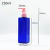 Botella Cuadrada de Bomba para Loción de 250ml con Clip Botella para Insertar Gel Cuerpo de Plástico Botella para Loción Corporal Desinfectante de Manos