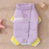 Ropa para Perros Pequeños Otoño e Invierno Chaqueta Cálida de Plumas de Pato Blanco Bichón Teddy Perro Pequeño y Mediano Abrigo de Algodón de Cuatro Patas Ropa para Mascotas