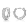 Brincos de zircônia redonda geométrica masculina, fivela grande de diamante completo e hip hop americano europeu e americano, brincos de rebite cruzado, hip-hop, brincos da moda